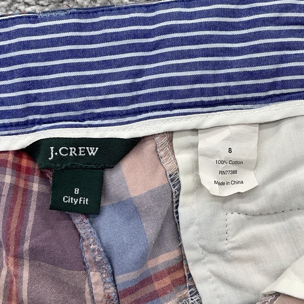 J. Crew Plaid Ankle Pants - Blue, Red, White - Picture 6 of 14